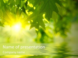 Summer Organic Plants PowerPoint Template