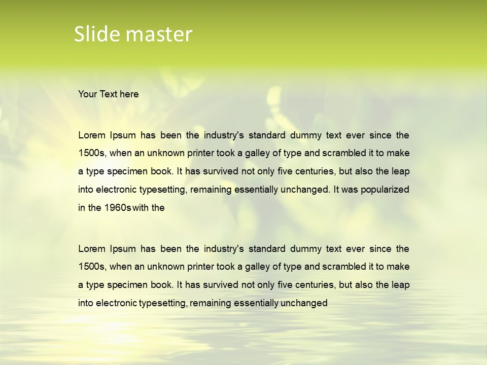 Summer Organic Plants PowerPoint Template