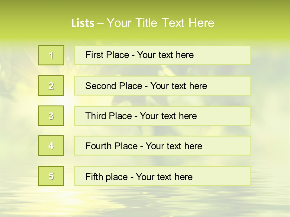 Summer Organic Plants PowerPoint Template