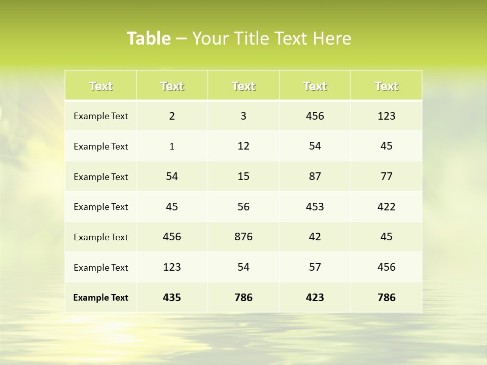 Summer Organic Plants PowerPoint Template