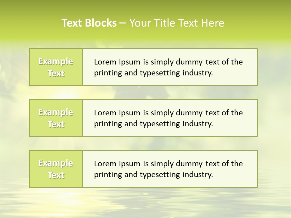 Summer Organic Plants PowerPoint Template