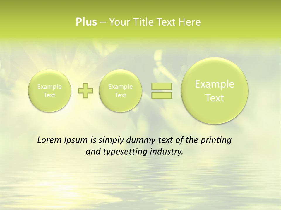 Summer Organic Plants PowerPoint Template