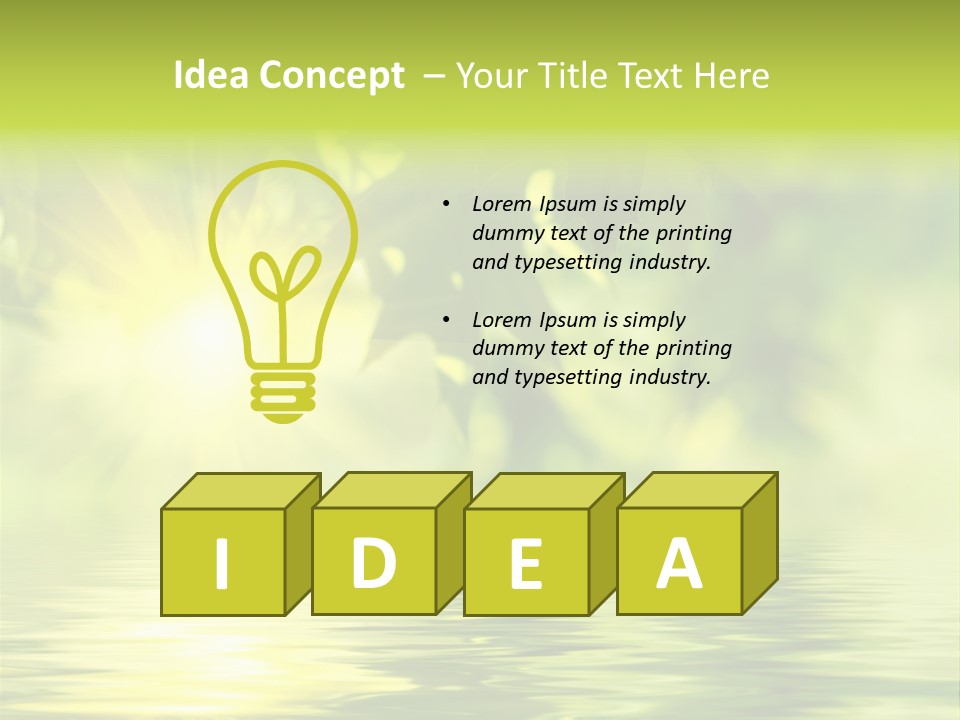 Summer Organic Plants PowerPoint Template