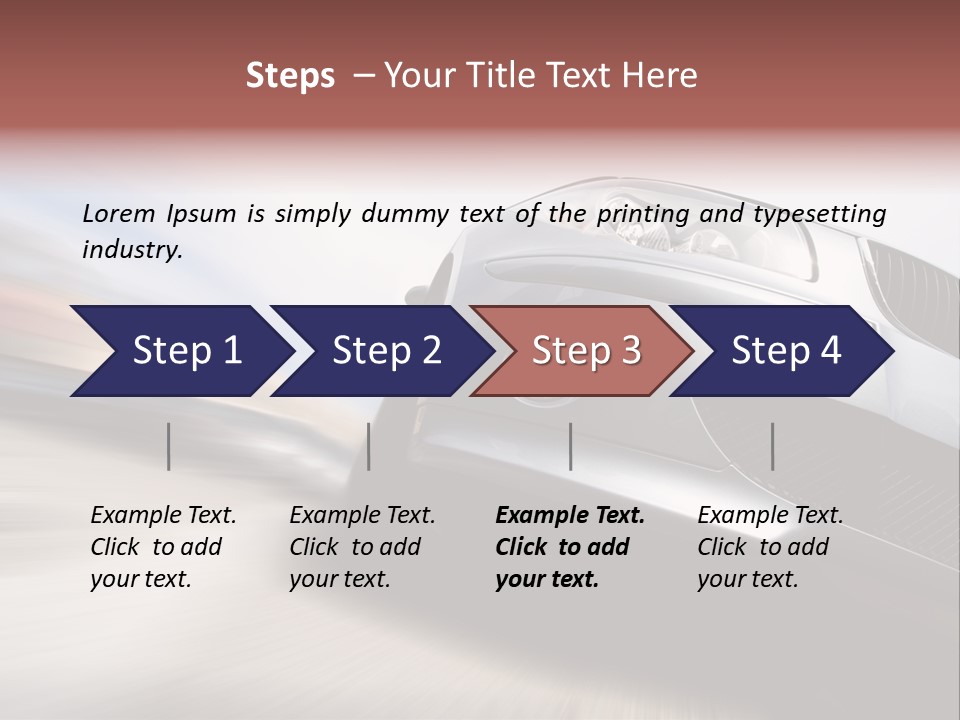 Transportation Automotive Rush PowerPoint Template