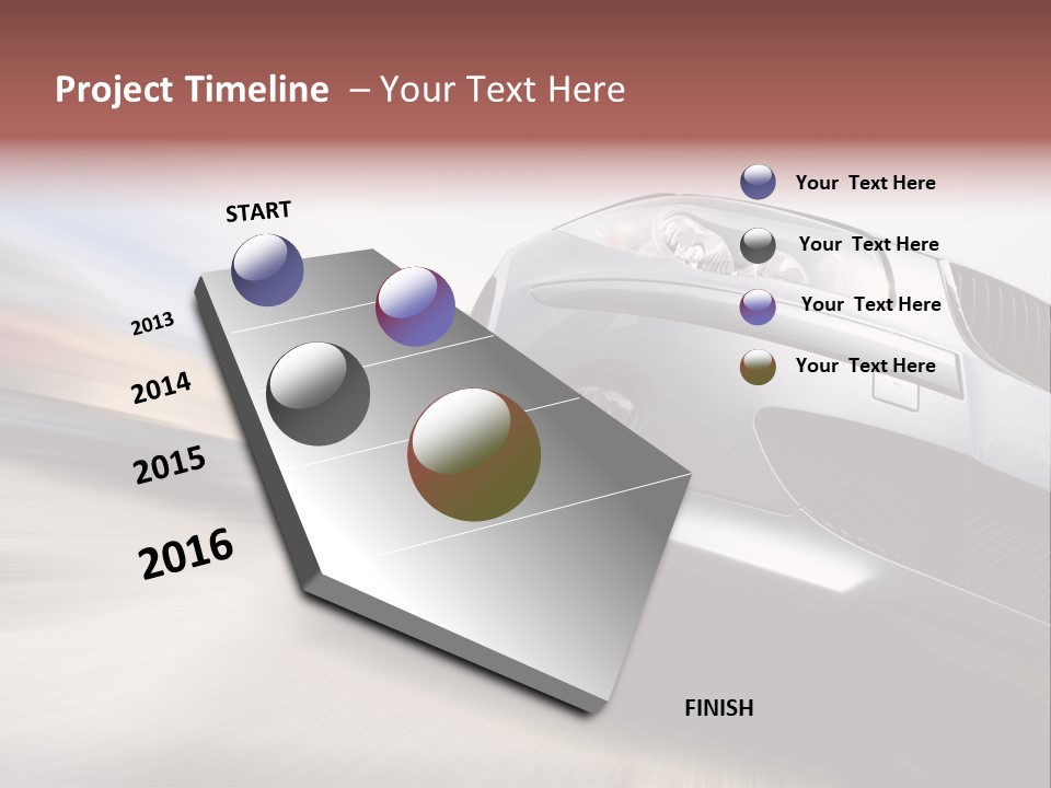 Transportation Automotive Rush PowerPoint Template