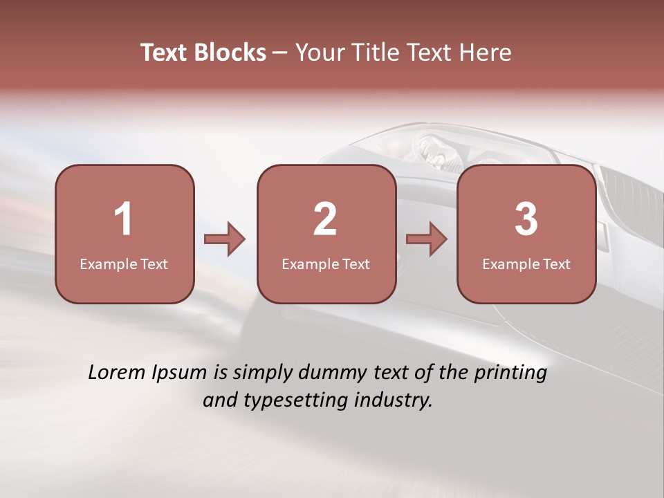Transportation Automotive Rush PowerPoint Template