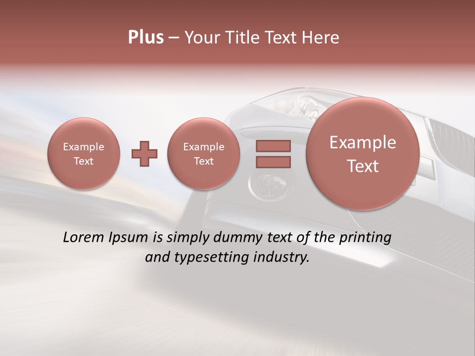 Transportation Automotive Rush PowerPoint Template