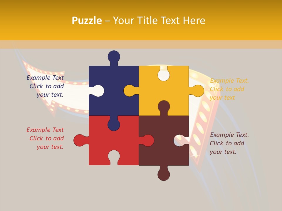 Cinema Casino Billboard PowerPoint Template