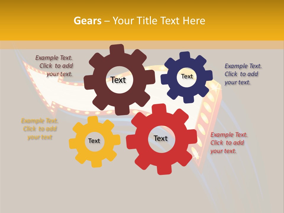 Cinema Casino Billboard PowerPoint Template