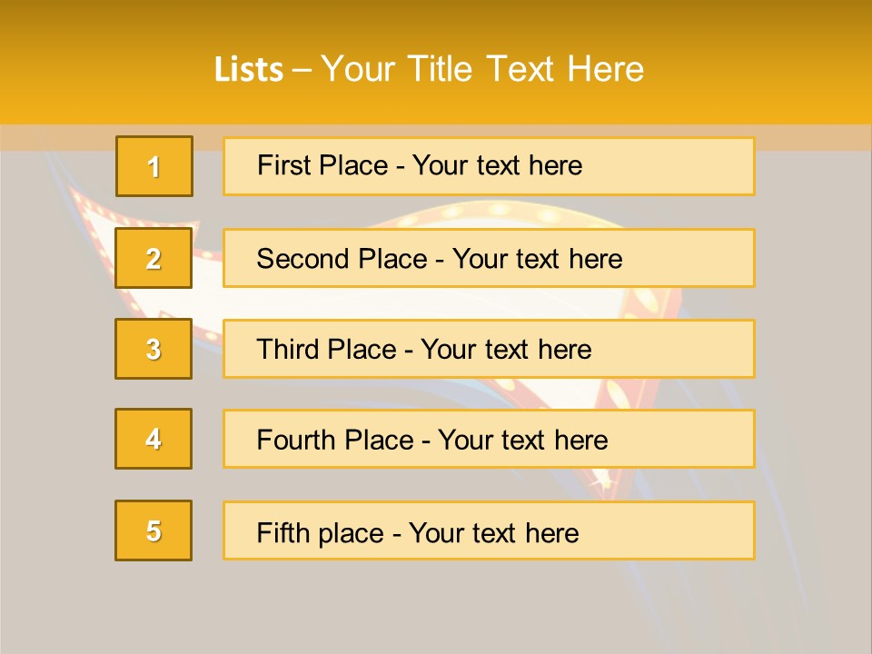 Cinema Casino Billboard PowerPoint Template