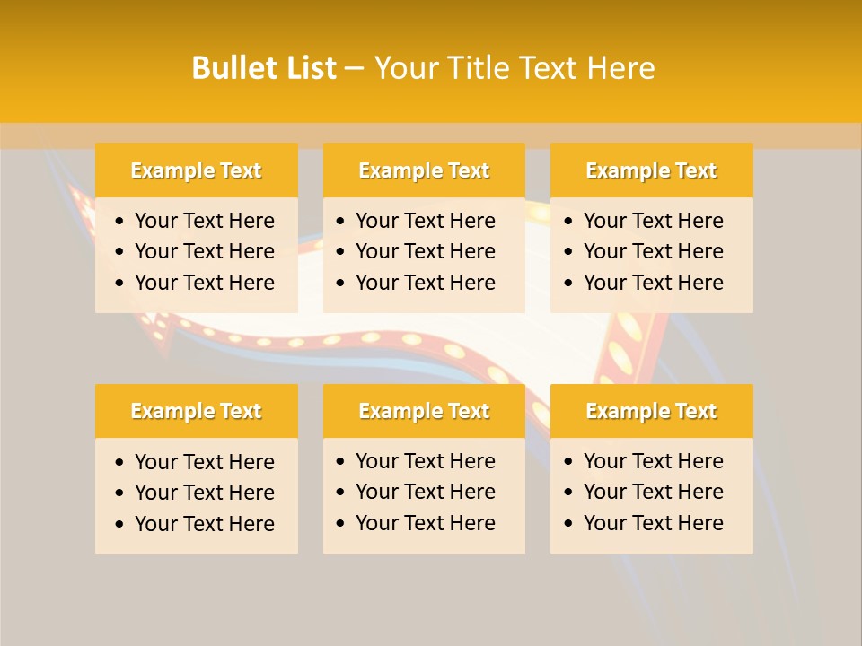 Cinema Casino Billboard PowerPoint Template