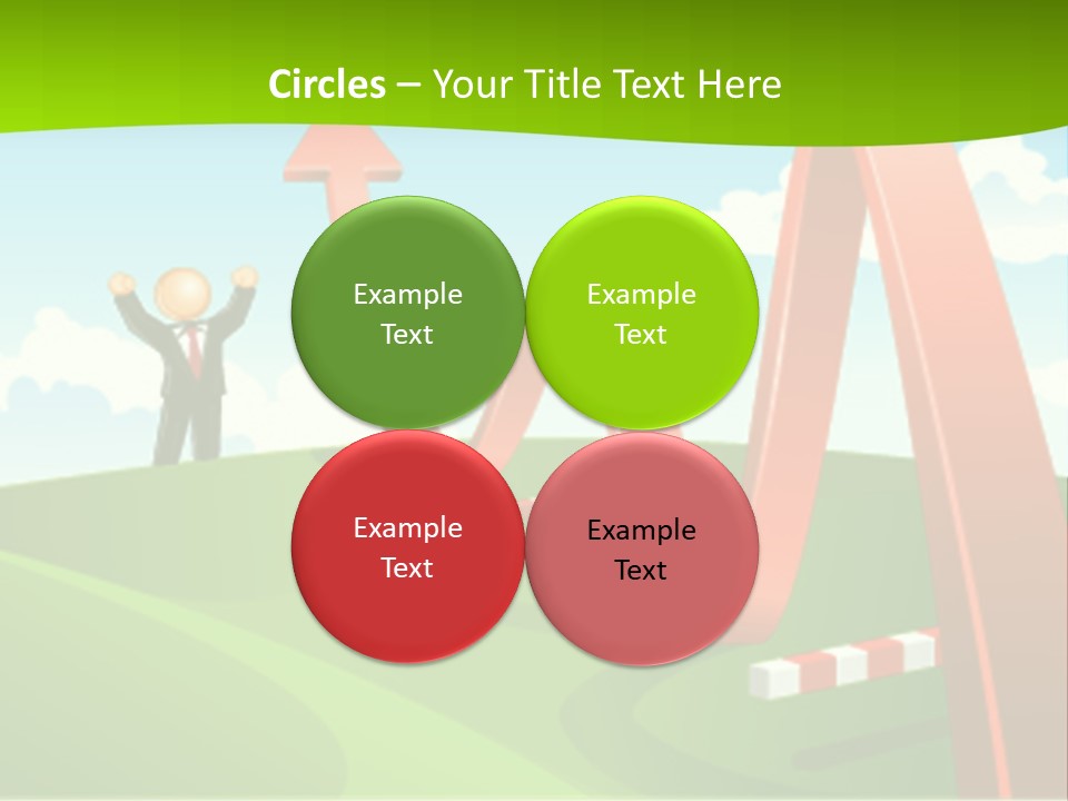 Sky Arrow Aim PowerPoint Template