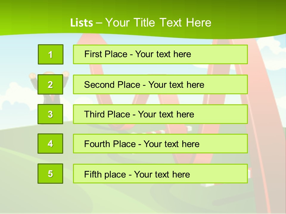 Sky Arrow Aim PowerPoint Template