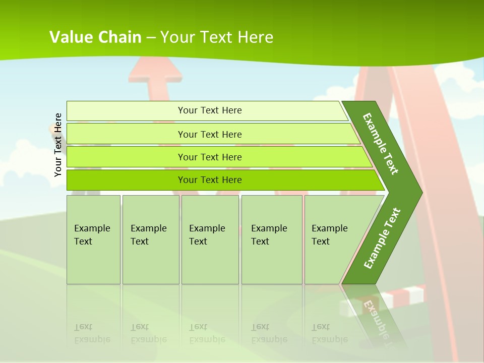 Sky Arrow Aim PowerPoint Template