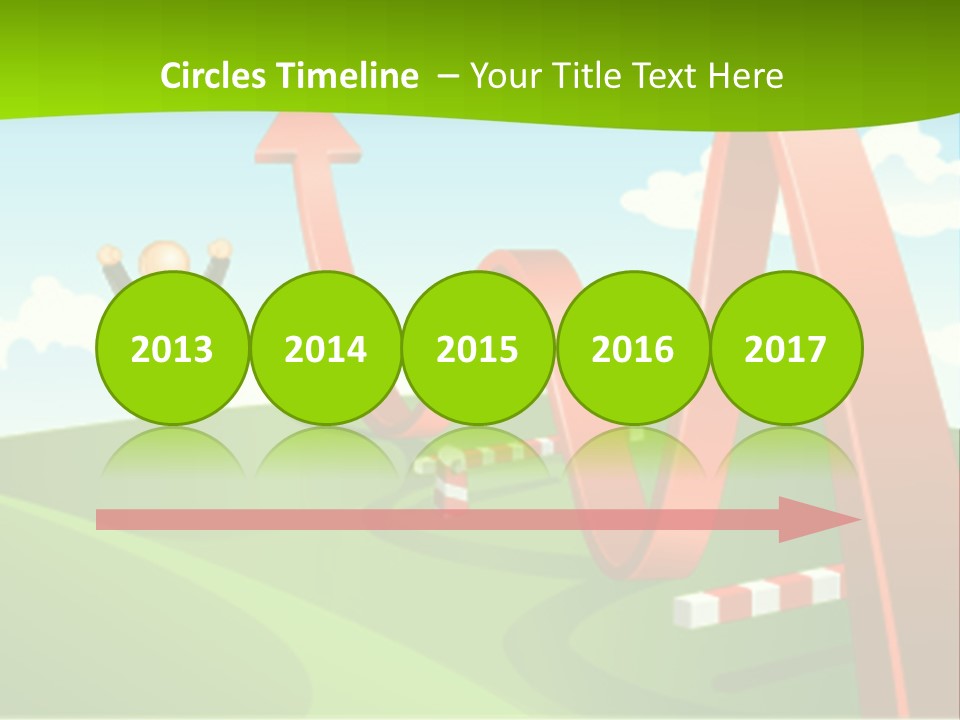 Sky Arrow Aim PowerPoint Template