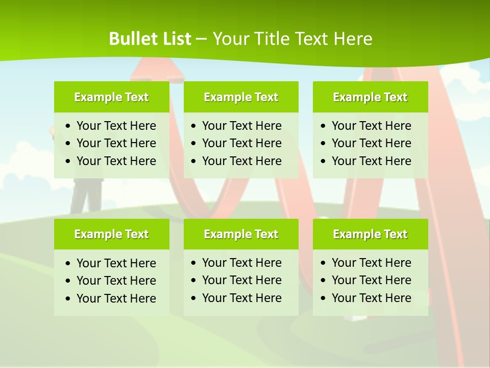 Sky Arrow Aim PowerPoint Template