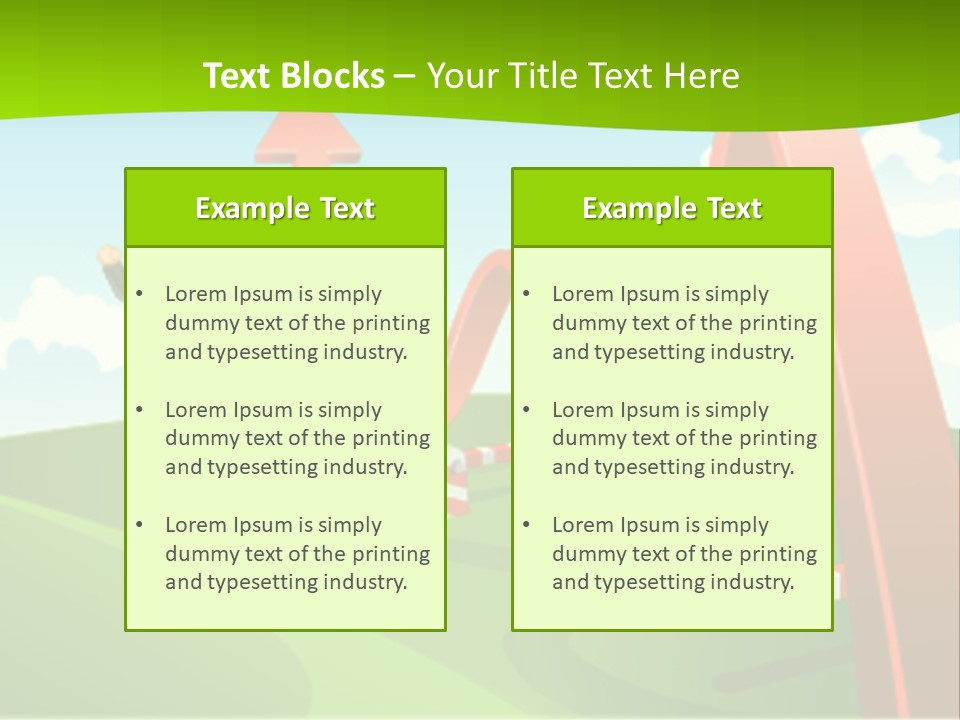 Sky Arrow Aim PowerPoint Template