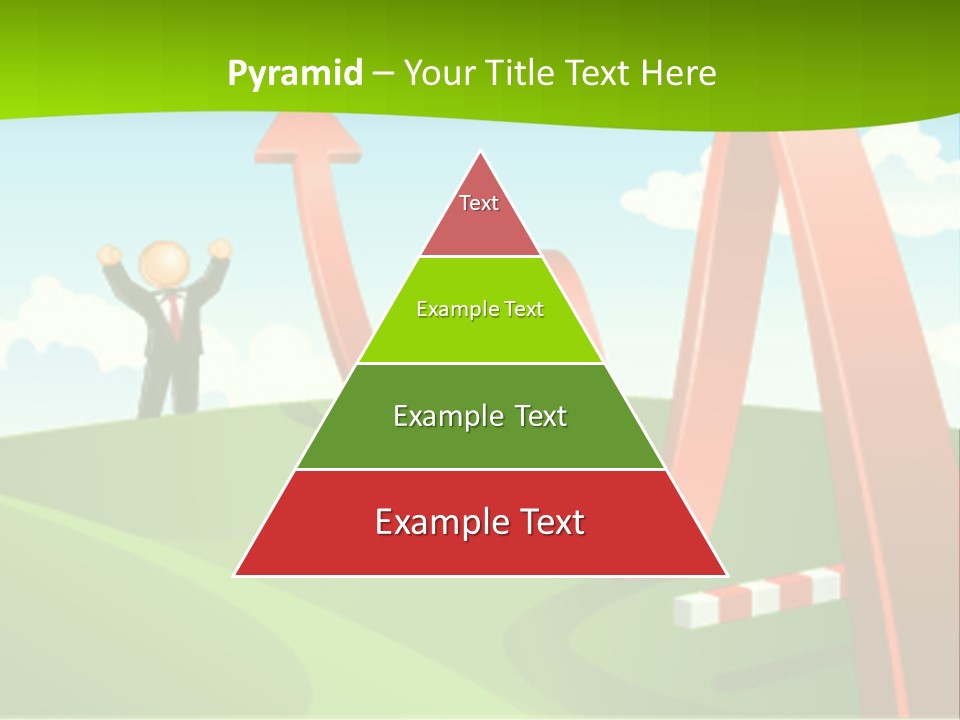 Sky Arrow Aim PowerPoint Template