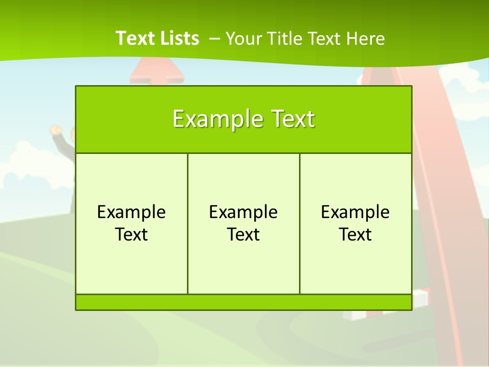 Sky Arrow Aim PowerPoint Template