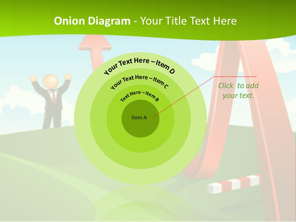 Sky Arrow Aim PowerPoint Template