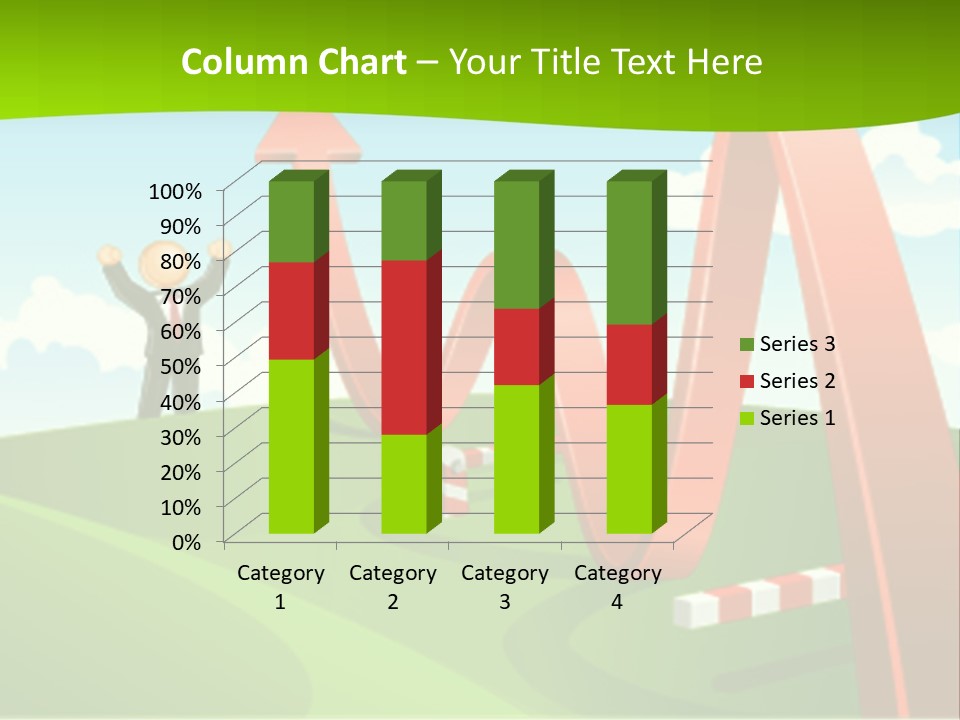 Sky Arrow Aim PowerPoint Template