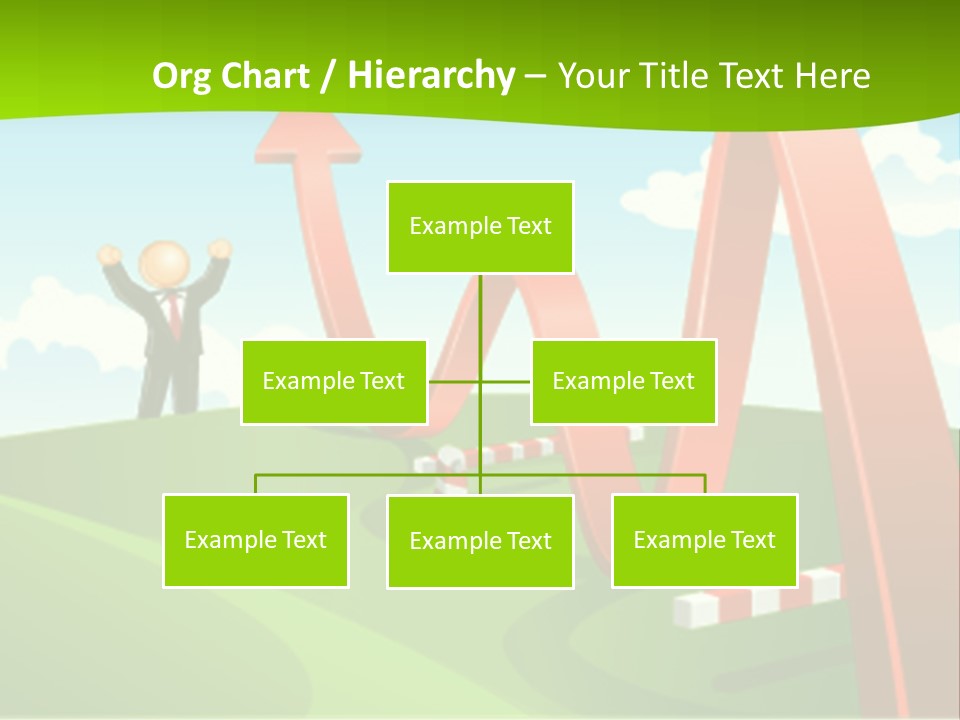Sky Arrow Aim PowerPoint Template