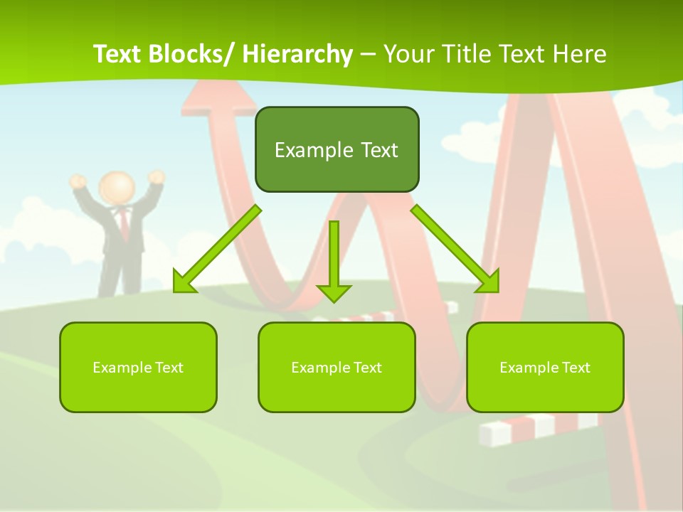 Sky Arrow Aim PowerPoint Template