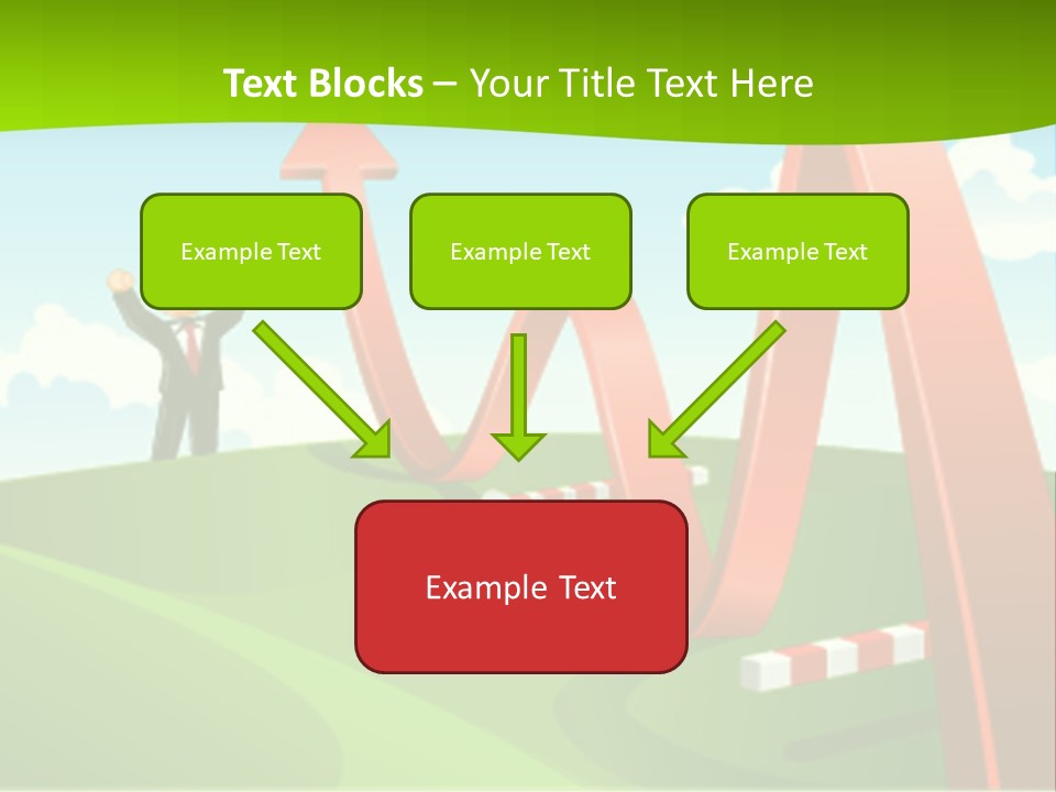 Sky Arrow Aim PowerPoint Template