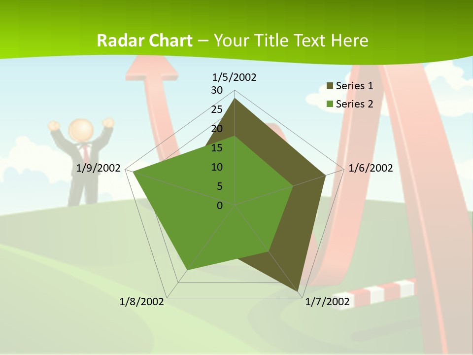 Sky Arrow Aim PowerPoint Template