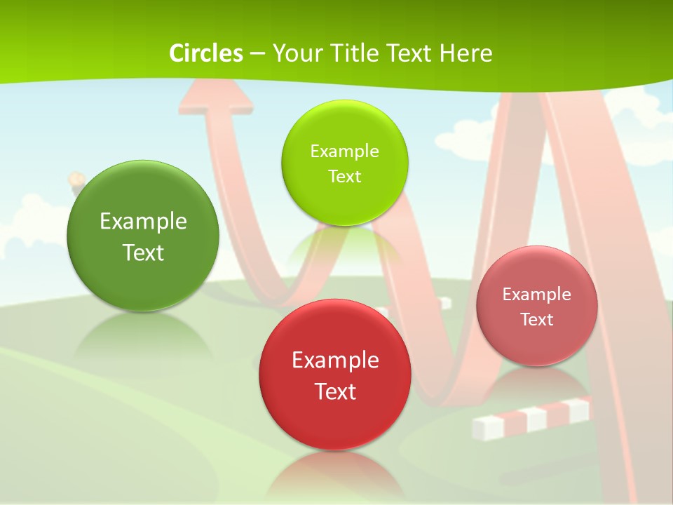 Sky Arrow Aim PowerPoint Template