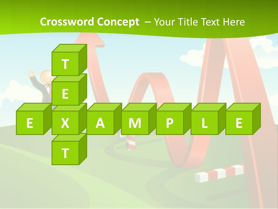 Sky Arrow Aim PowerPoint Template