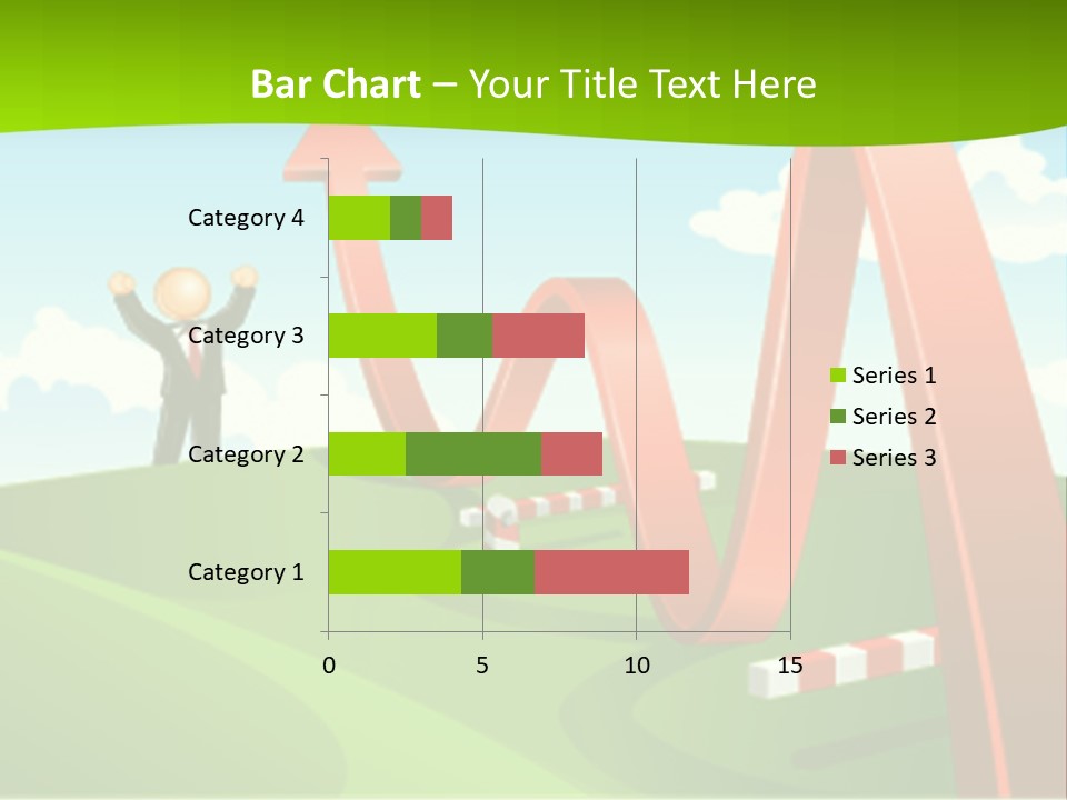 Sky Arrow Aim PowerPoint Template