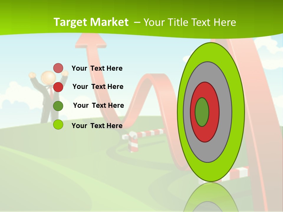 Sky Arrow Aim PowerPoint Template