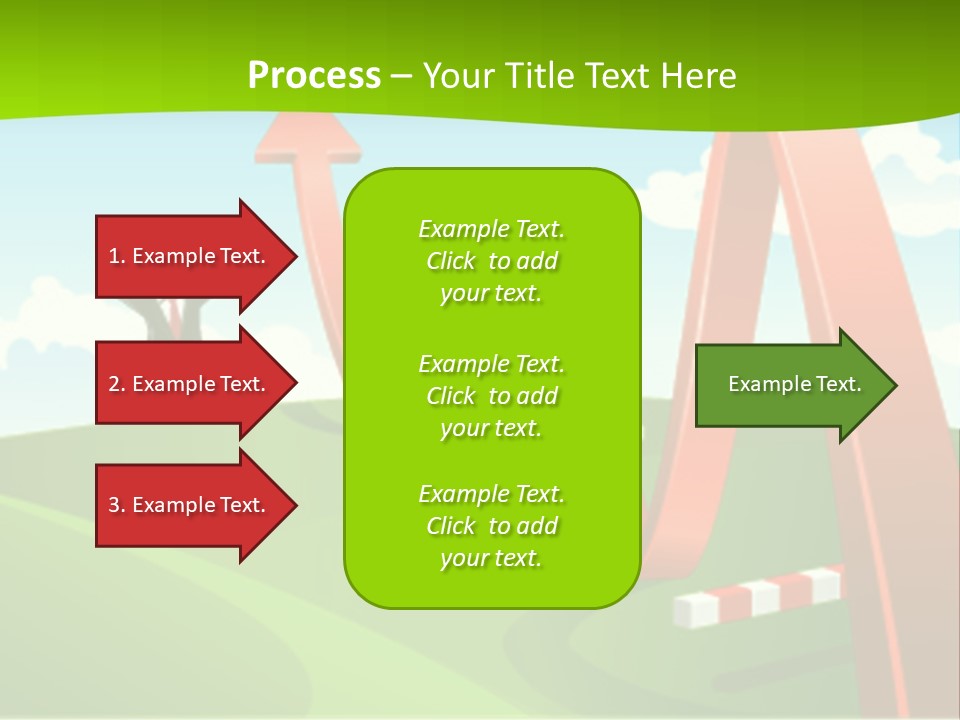 Sky Arrow Aim PowerPoint Template
