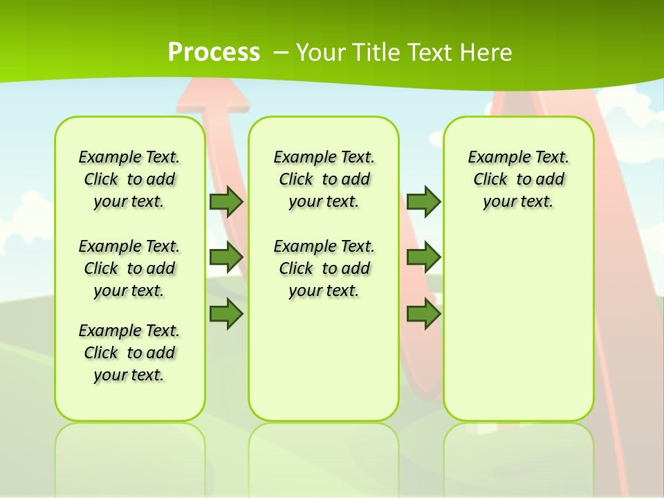 Sky Arrow Aim PowerPoint Template
