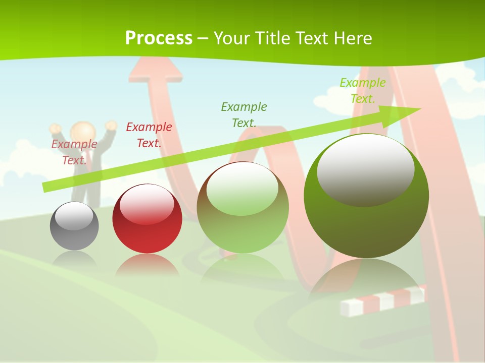 Sky Arrow Aim PowerPoint Template