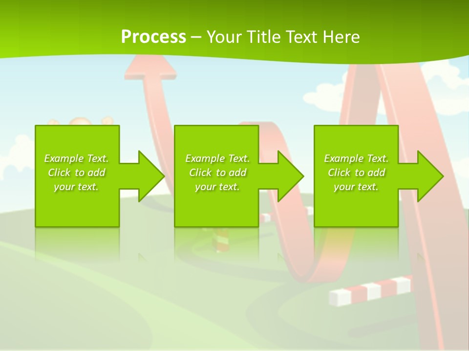 Sky Arrow Aim PowerPoint Template