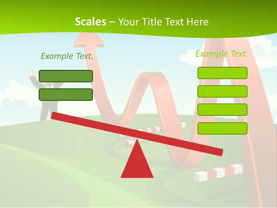 Sky Arrow Aim PowerPoint Template
