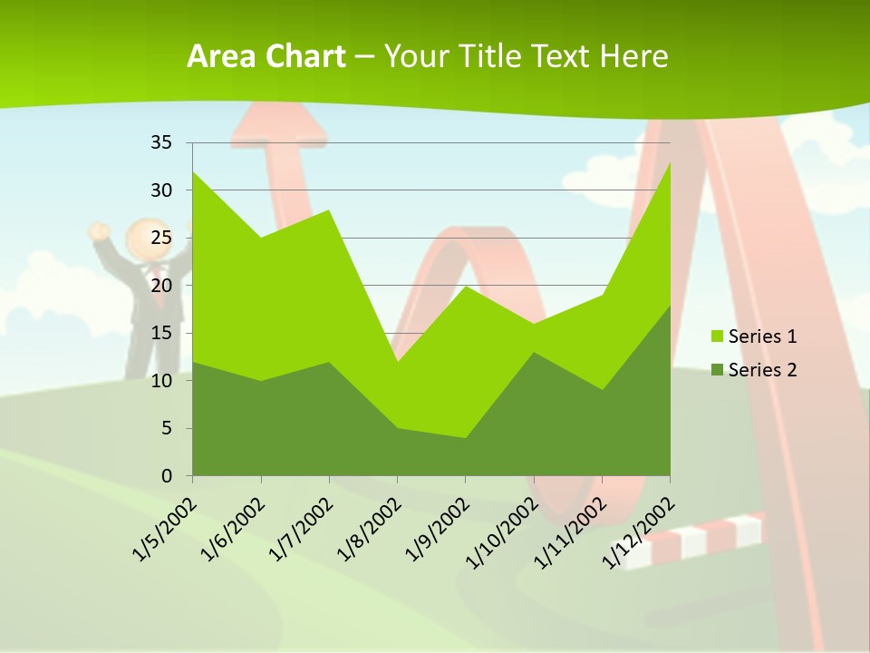 Sky Arrow Aim PowerPoint Template