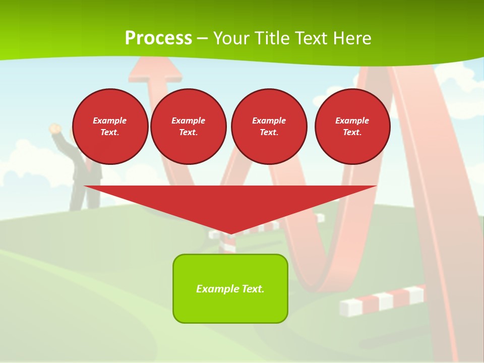 Sky Arrow Aim PowerPoint Template