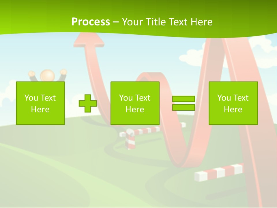 Sky Arrow Aim PowerPoint Template