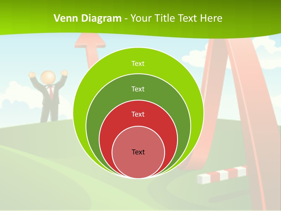 Sky Arrow Aim PowerPoint Template