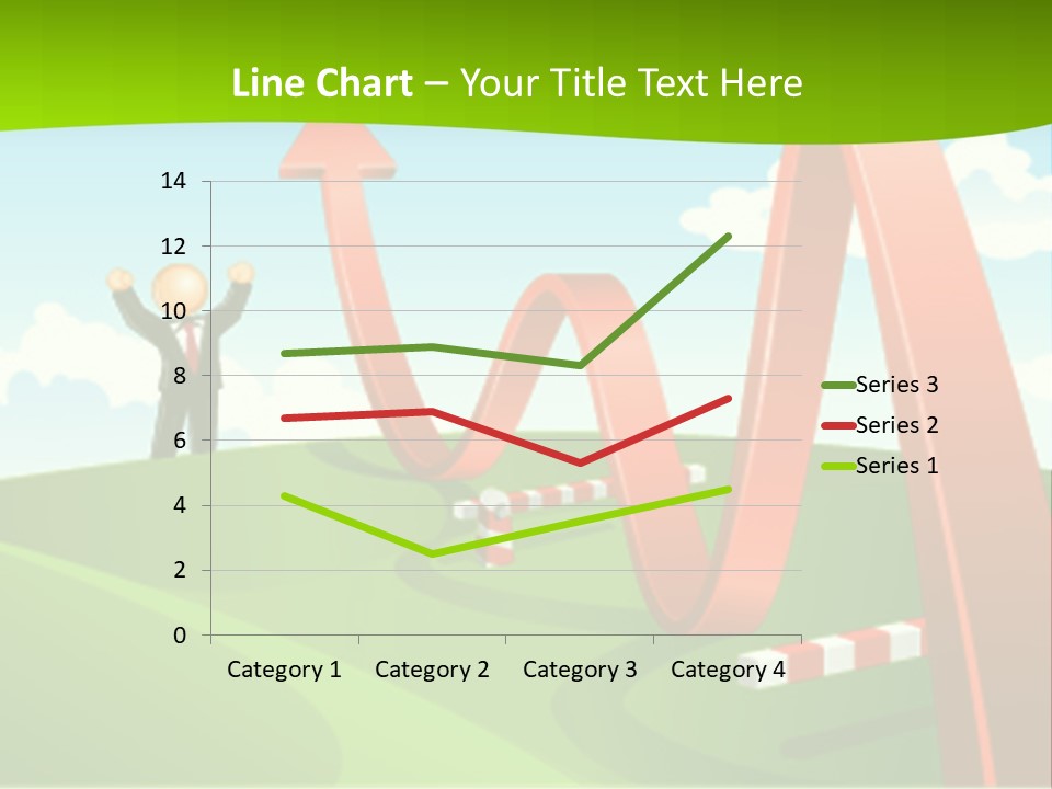 Sky Arrow Aim PowerPoint Template