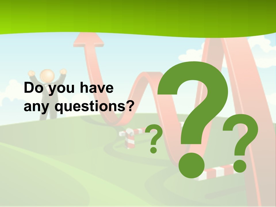 Sky Arrow Aim PowerPoint Template