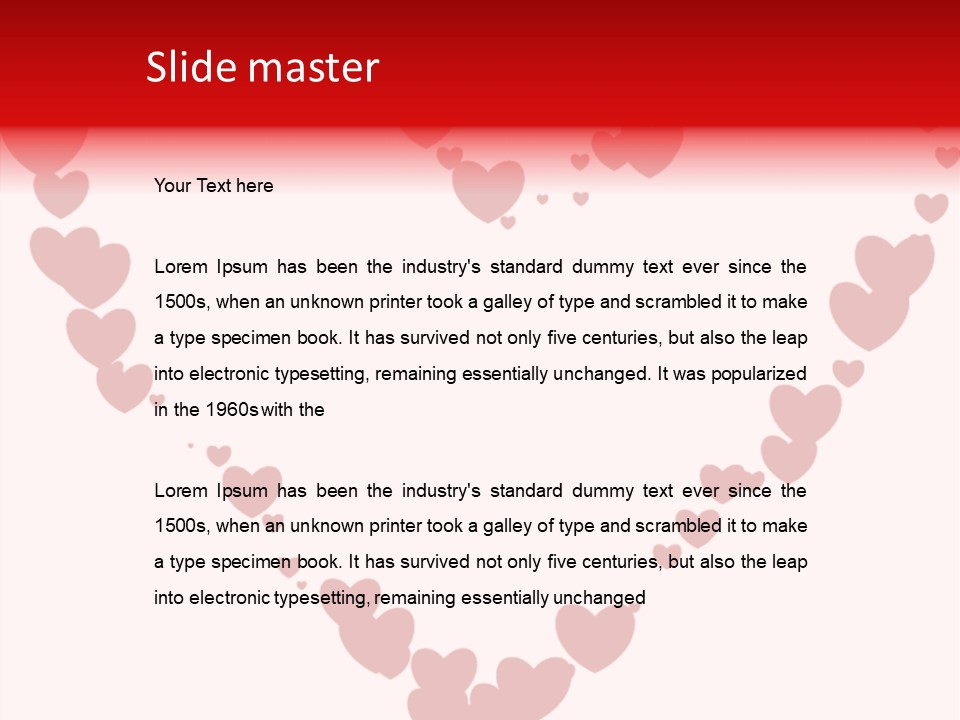 Valentin Horizontal Shape PowerPoint Template