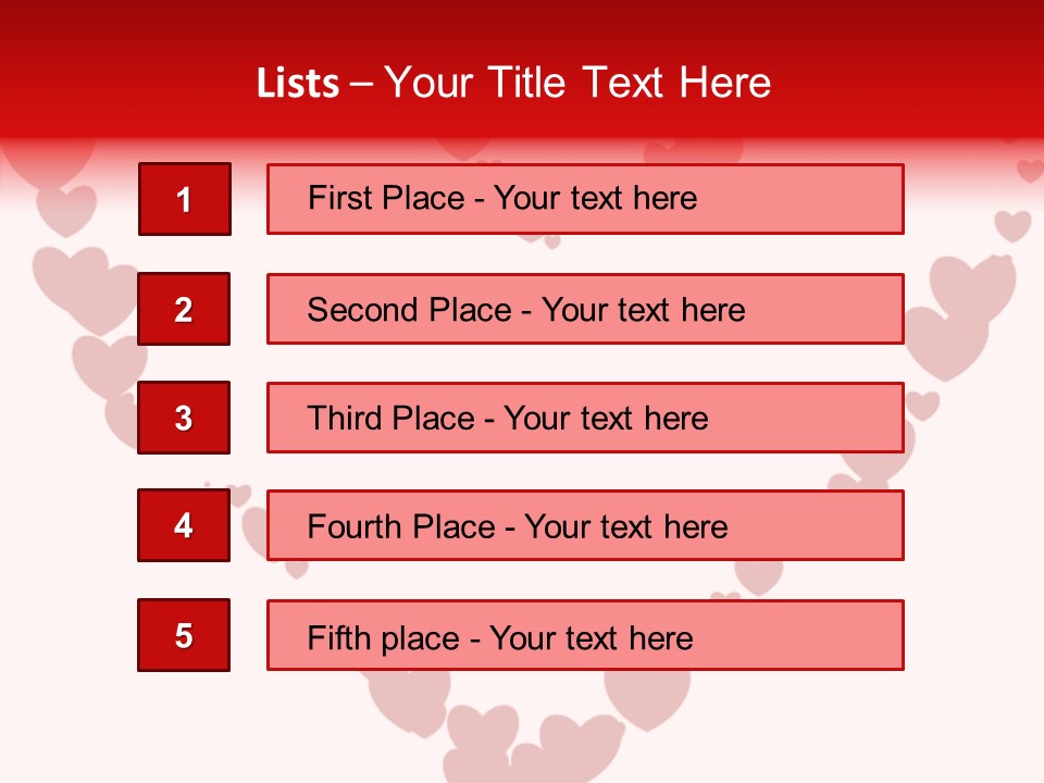 Valentin Horizontal Shape PowerPoint Template