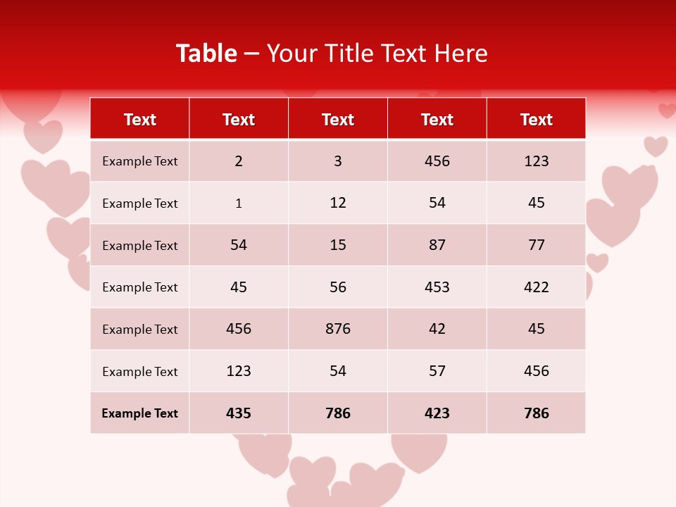 Valentin Horizontal Shape PowerPoint Template