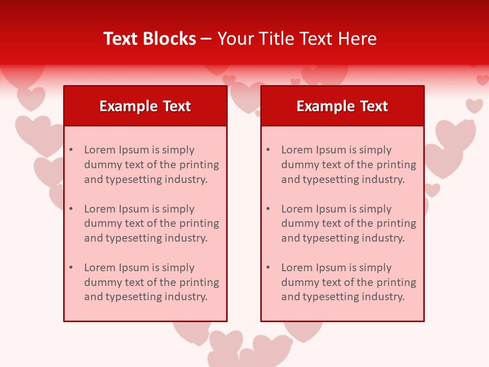 Valentin Horizontal Shape PowerPoint Template