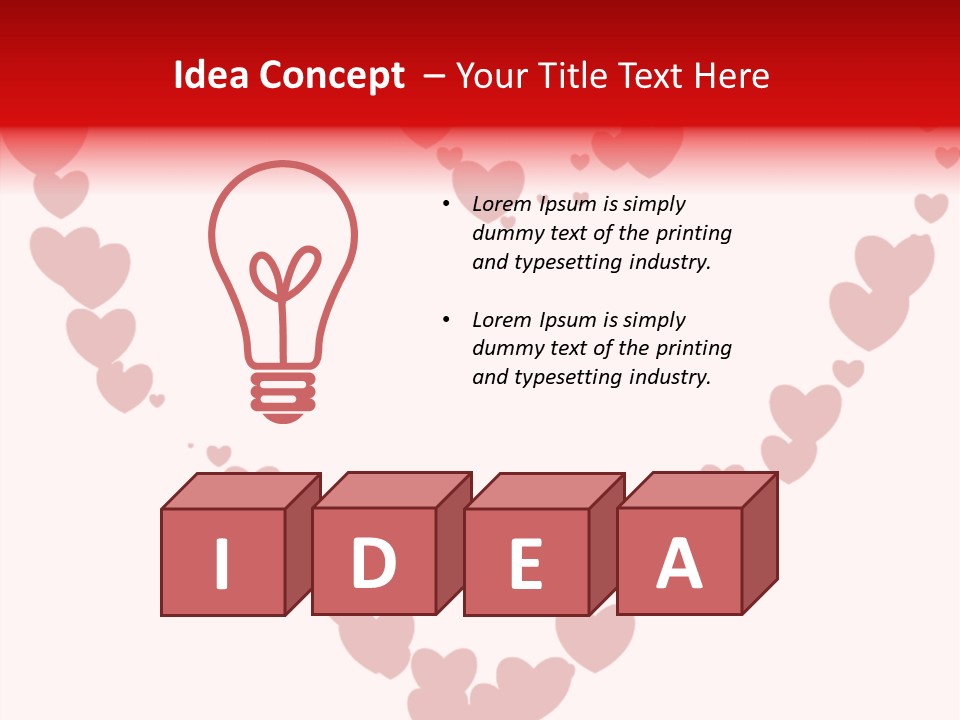 Valentin Horizontal Shape PowerPoint Template