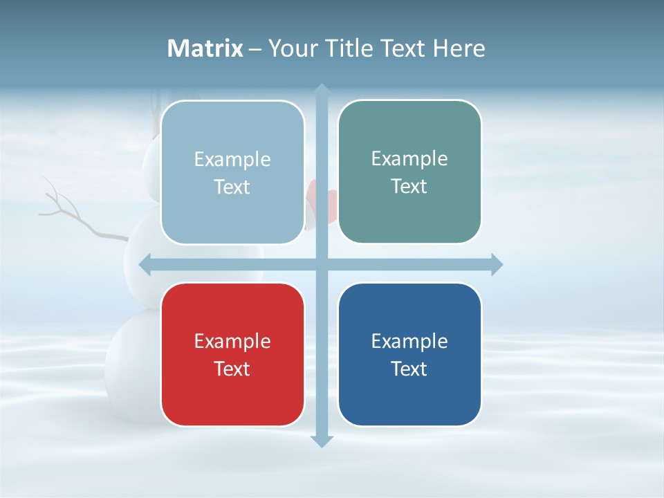 White Year Bucket PowerPoint Template